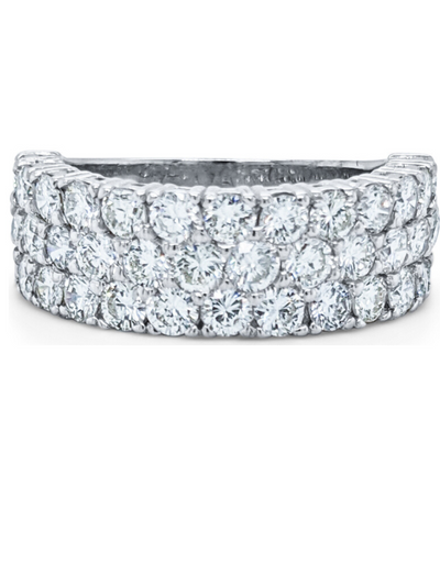 14K White Gold Diamond Round-Cut Ring (3.06 ct T.W.)