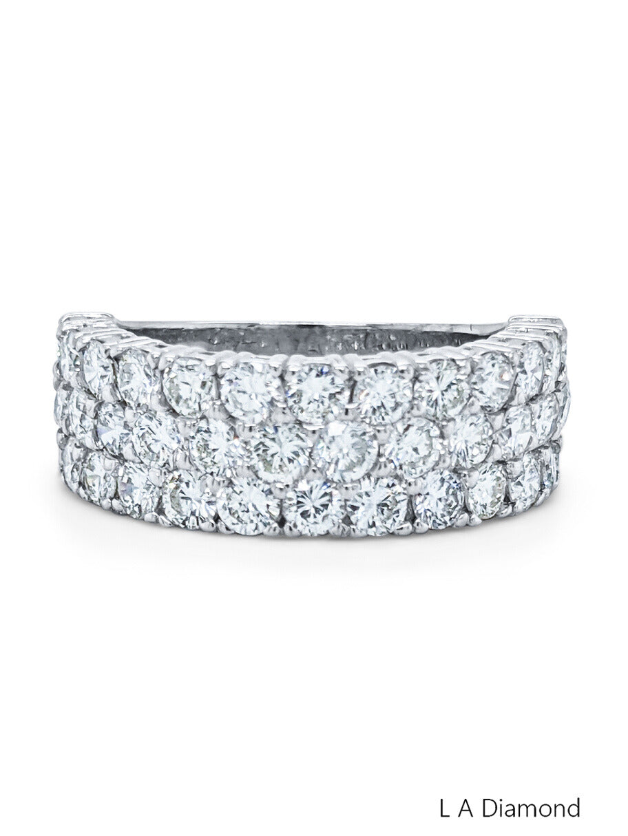 14K White Gold Diamond Round-Cut Ring (3.06 ct T.W.)