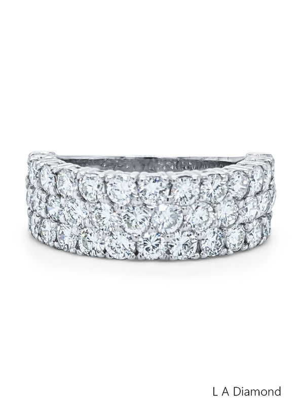14K White Gold Diamond Round-Cut Ring (3.06 ct T.W.)