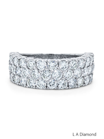 14K White Gold Diamond Round-Cut Ring (3.06 ct T.W.)
