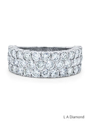 14K White Gold Diamond Round-Cut Ring (3.06 ct T.W.)