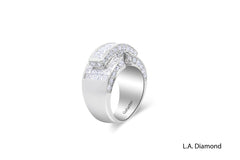 14K White Gold Diamond Round-Cut Wedding Ring (3.06 ct T.W.)