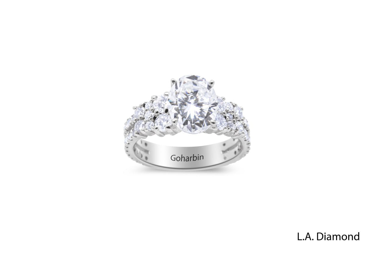 14K White Gold Diamond & Ruby Ring (1.75 ct + 1.00 ct)