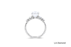 14K White Gold Diamond & Ruby Ring (1.75 ct + 1.00 ct)