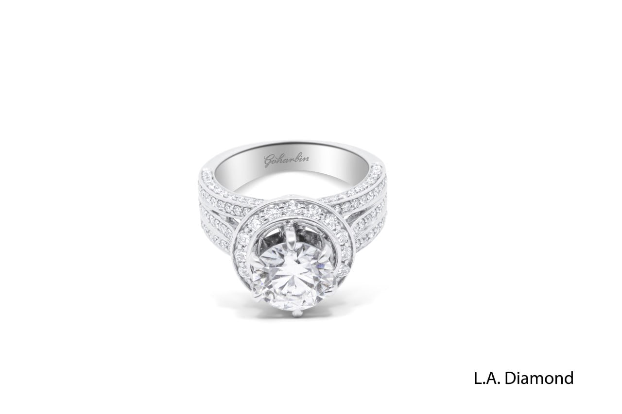 14K White Gold Halo‑Style Engagement Ring (2.37 ctw)