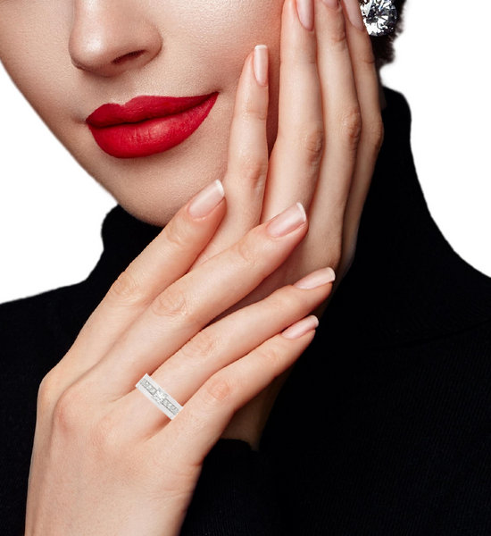 14K White Gold & Platinum Princess-Cut Diamond Wedding Band (1.37 ct T.W.)