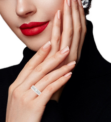 14K White Gold & Platinum Princess-Cut Diamond Wedding Band (1.37 ct T.W.)