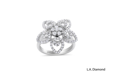 14K White Gold Princess-Cut Diamond Ring (1.37 ct T.W.)