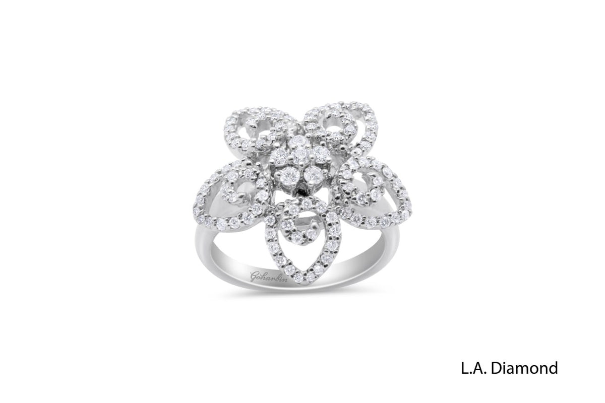 14K White Gold Princess-Cut Diamond Ring (1.37 ct T.W.)