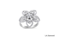 14K White Gold Princess-Cut Diamond Ring (1.37 ct T.W.)