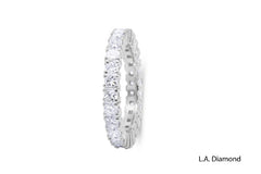 14K White Gold Princess Cut Diamond Ring (2.74 ct)