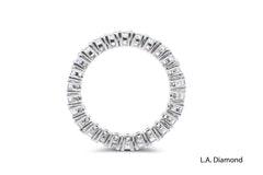 14K White Gold Princess Cut Diamond Ring (2.74 ct)