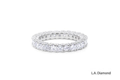 14K White Gold Princess Cut Diamond Ring (2.74 ct)