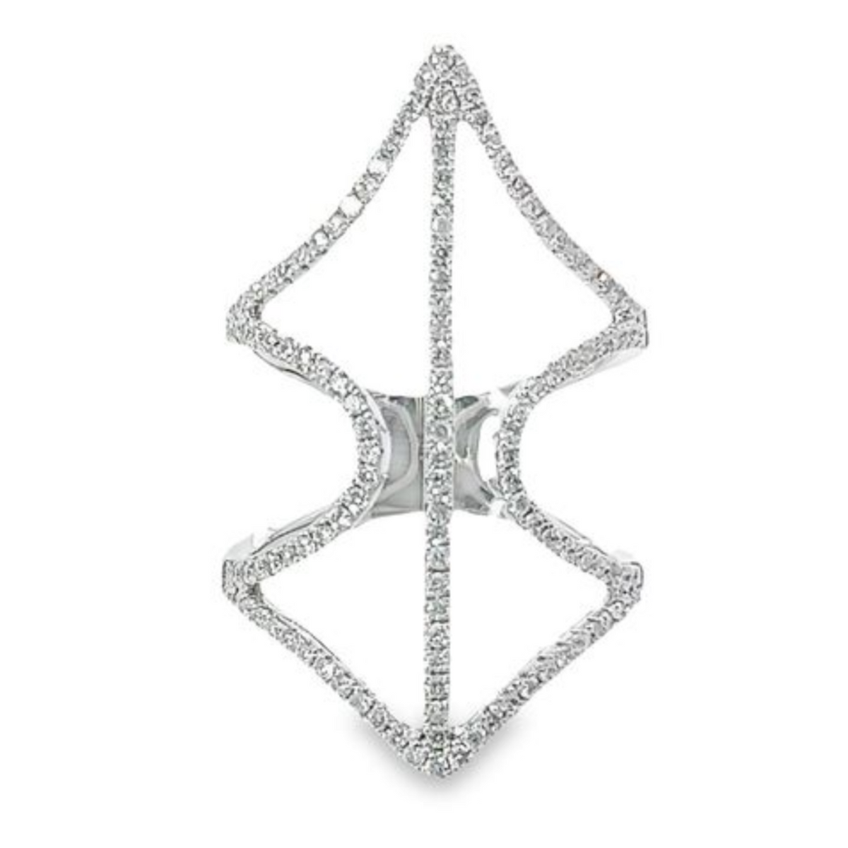 14K White Gold Round-Cut Diamond Ring (0.78 ct)
