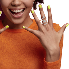 14K White Gold Round-Cut Diamond Ring (0.78 ct)