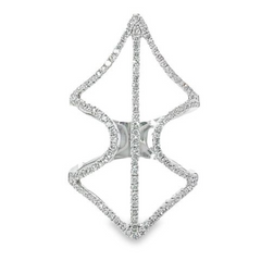 14K White Gold Round-Cut Diamond Ring (0.78 ct)