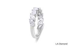 14K White Gold Round-Cut Diamond Wedding Band (0.52 ct T.W.)