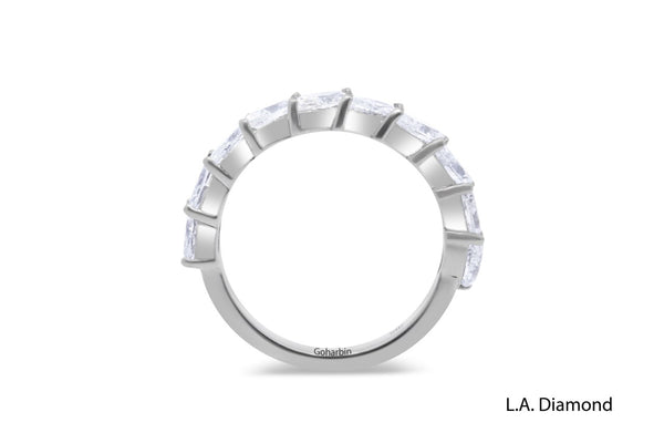 14K White Gold Round-Cut Diamond Wedding Band (0.52 ct T.W.)
