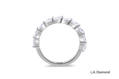 14K White Gold Round-Cut Diamond Wedding Band (0.52 ct T.W.)