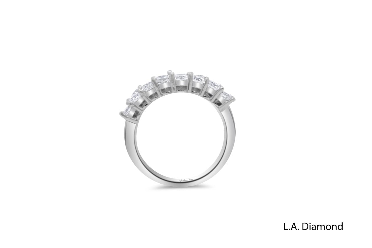 14K White Gold Round & Baguette Diamond Ring (2.89 ct )