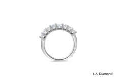 14K White Gold Round & Baguette Diamond Ring (2.89 ct )