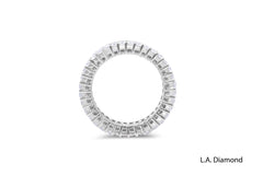 14K White Gold Round Brilliant & Baguette Diamond Ring (4.50 ct)