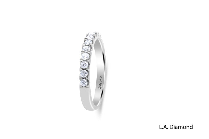 14K White Gold Round Brilliant Diamond Ring (0.65 ct)