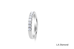14K White Gold Round Brilliant Diamond Ring (0.65 ct)