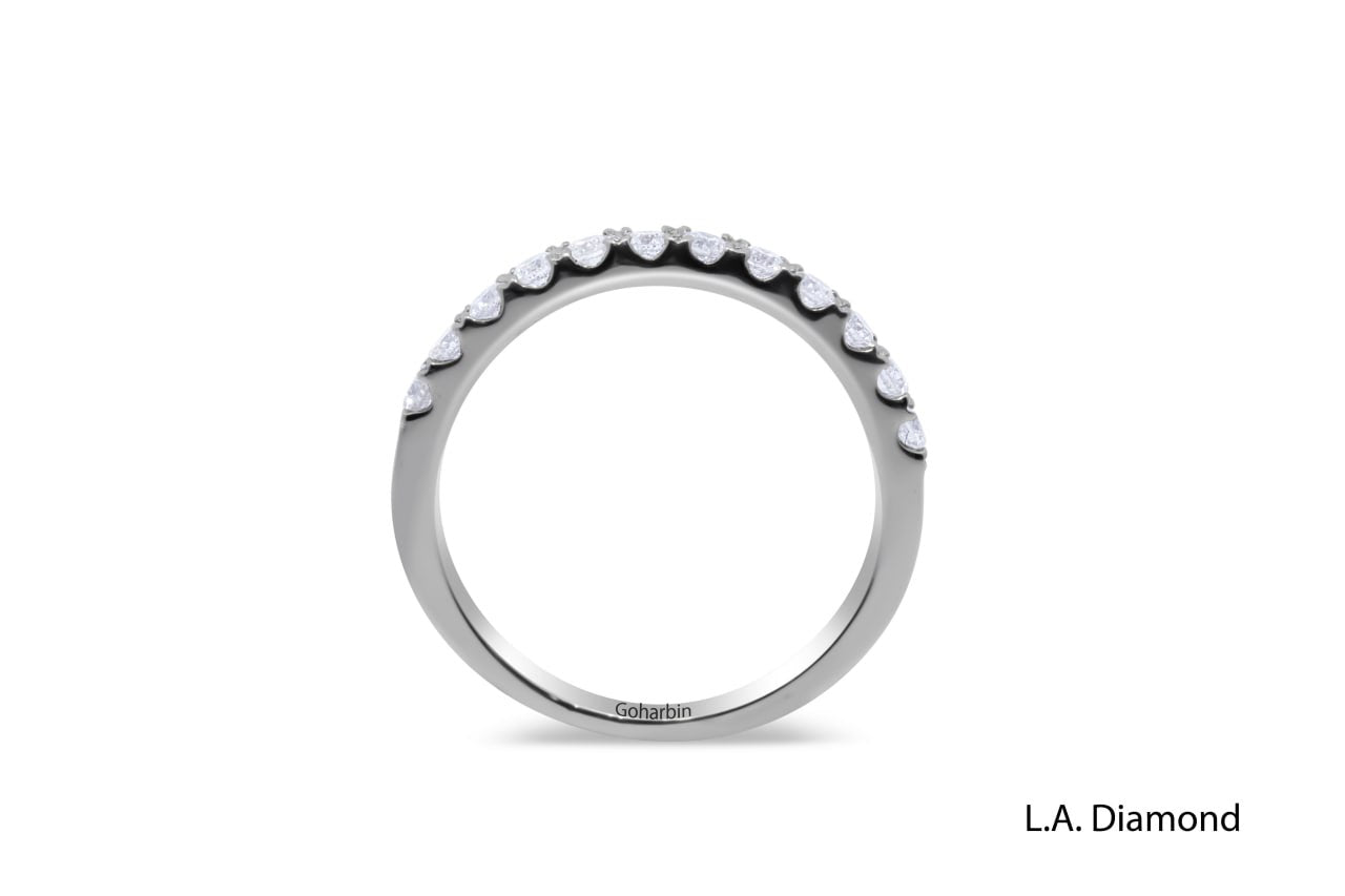 14K White Gold Round Brilliant Diamond Ring (0.65 ct)