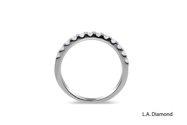 14K White Gold Round Brilliant Diamond Ring (0.65 ct)