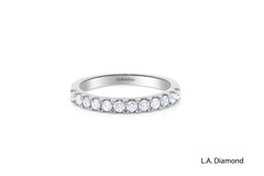 14K White Gold Round Brilliant Diamond Ring (0.65 ct)