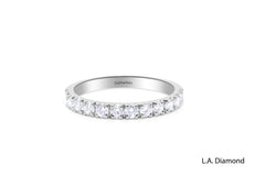 14K White Gold Round Brilliant Diamond Ring (0.85 ct)