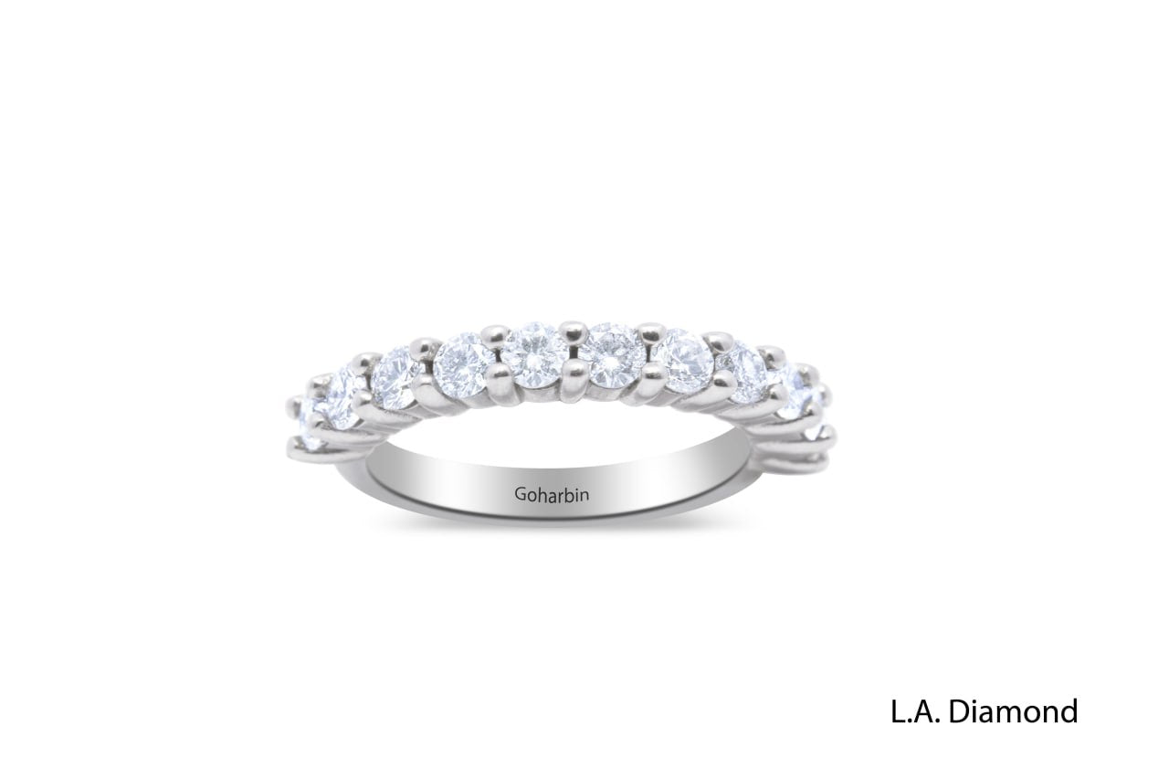 14K White Gold Round Brilliant Diamond Ring (1.06 ct)