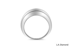 14K White Gold Round Brilliant Diamond Ring (3.20 ct)