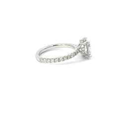14K White Gold Round‑Cut Diamond Infinity Engagement Ring (4.70 ctw)