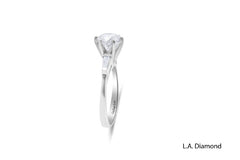 14K White Gold Round Diamond Engagement Ring (2.01 ct)