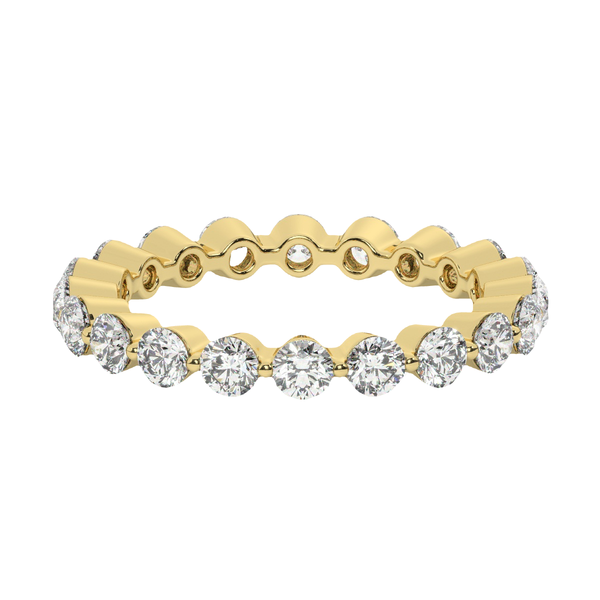14K White Gold Round Diamond Ring (1.50 ct)