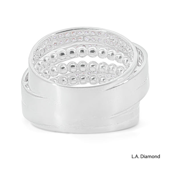 14K Yellow Gold Multi-Row Diamond Band (1.05 ct)