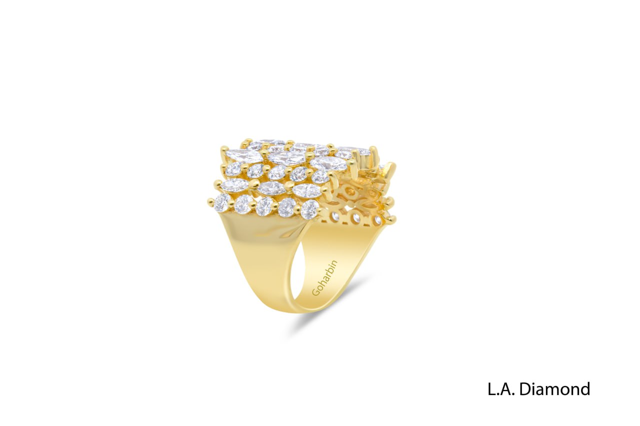 14K Yellow Gold Multi-Row Diamond Ring (1.82 ct T.W.)