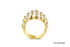 14K Yellow Gold Round Diamond Ring (4.10 ct)