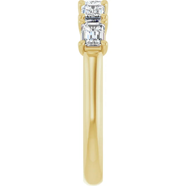 Emerald-Cut Diamond Eternity Wedding Band in 14K Gold