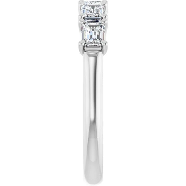 Emerald-Cut Diamond Eternity Wedding Band in 14K Gold