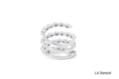 18K Gold Round Diamond Wrap Statement Ring (1.35 ct)