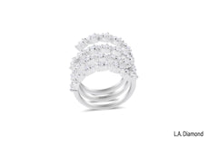 18K Gold Round Diamond Wrap Statement Ring (1.35 ct)