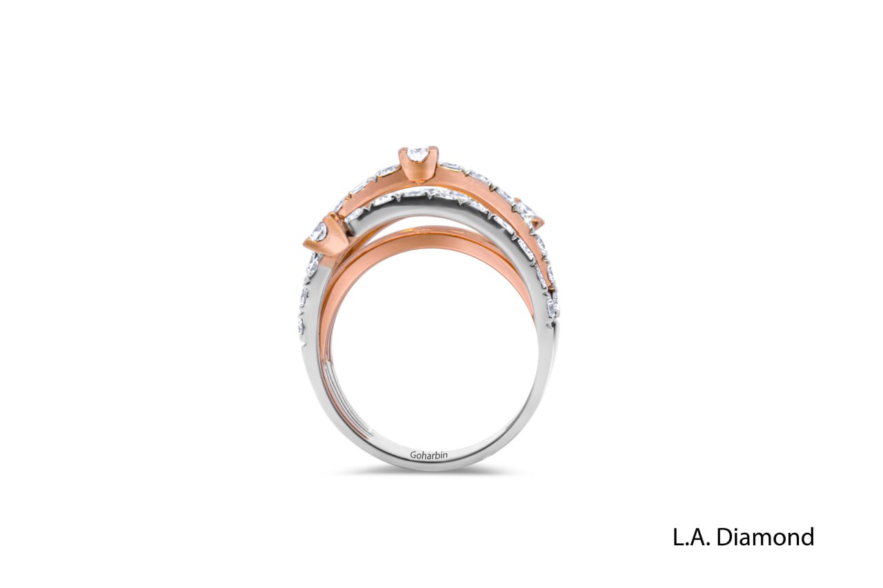 18K Rose Gold Round Diamond Ring (1.98 ct)
