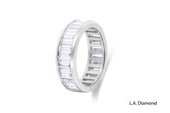 18K White Gold Baguette Diamond Ring (5.85 ct T.W.)