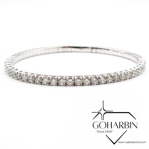 18K White Gold Diamond Bracelet (2.30 ct)