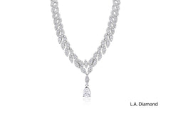 18K White Gold Diamond Necklace – Timeless Luxury & Brilliance (10.65 ctw)
