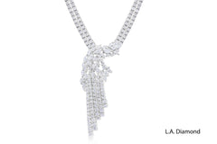 18K White Gold Diamond Necklace