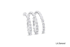 18K White Gold Diamond Snake Ring (0.50 ctw)